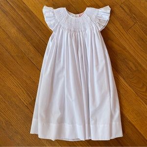 Petit Ami smocked angel sleeve bishop dress, 4T
